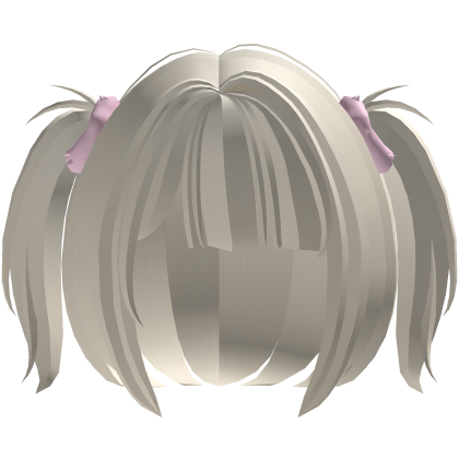 ♡ kawaii blonde tweencore pigtails w/ hair ties Roblox item