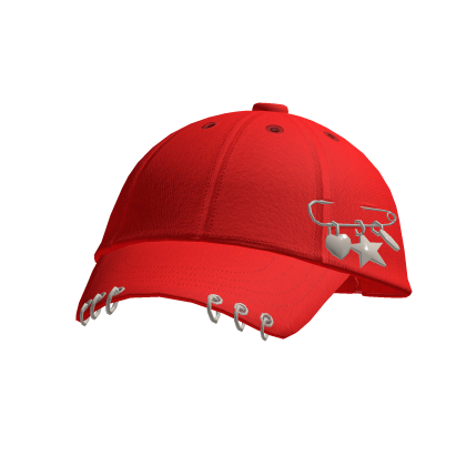 Pierced Y2K Cap (Red) Roblox item