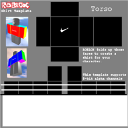 Nike Shirt Template Roblox decal