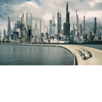 generic futuristic city