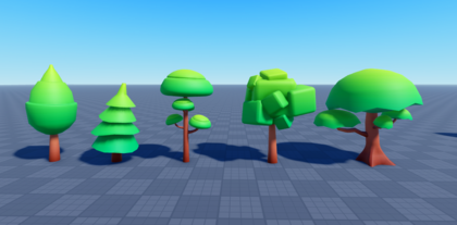 Low Poly Tree Pack preview 4