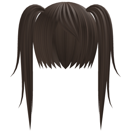 Cute Anime Pigtails Brown Roblox item