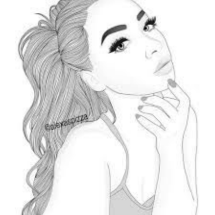 Girl Outline Roblox decal
