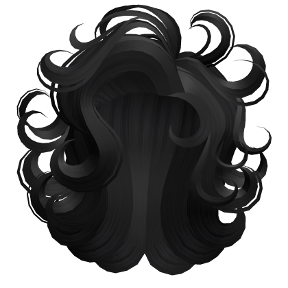 70s windy farm blowout hairstyle in black