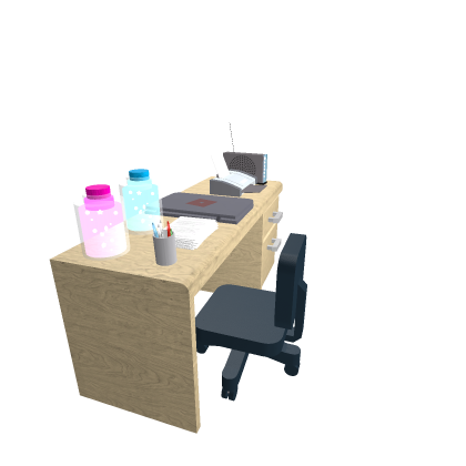 Home Office Desk - Ruby