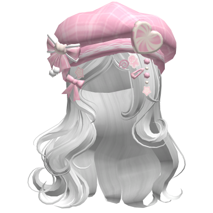 ♡ Christmas Swirls w/ Beret (White)