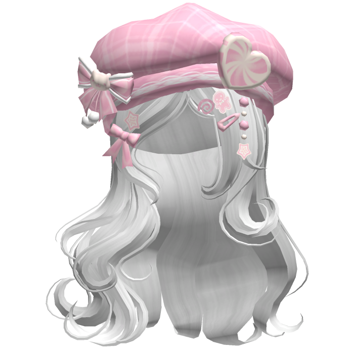 ♡ Christmas Swirls w/ Beret (White)