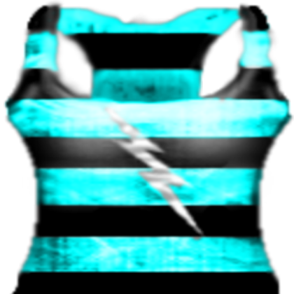 [T.D] Thunerbolt Tank Top - Blue Front Roblox decal