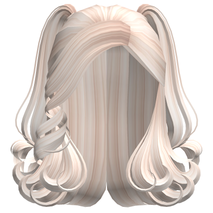 Curly Baddie Latina Bouncy Pigtails (Beige) Roblox item
