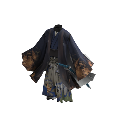 Azure Ronin Kimono Set [PBR]