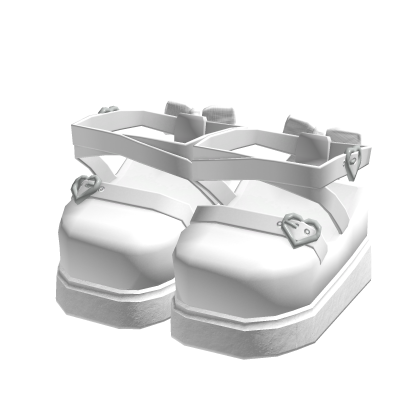 3.0 White Platform Mary Janes