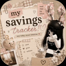 my savings tracker! ♡