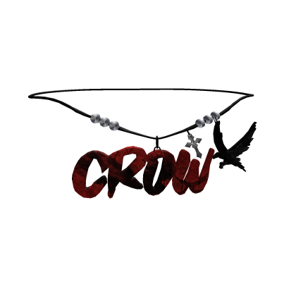 Crow Custom Necklace Red 1.0 Roblox item