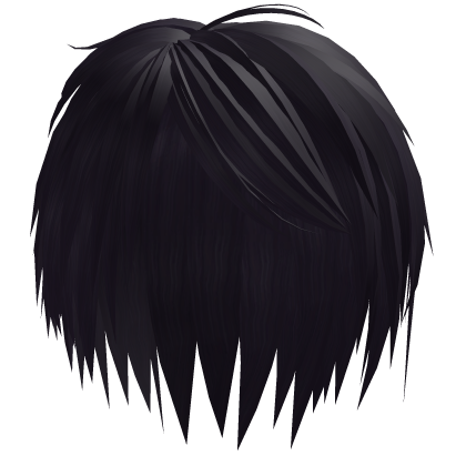 messy emo light anime boy hair purple Roblox item