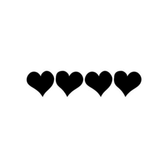 Hearts Black and White Roblox decal