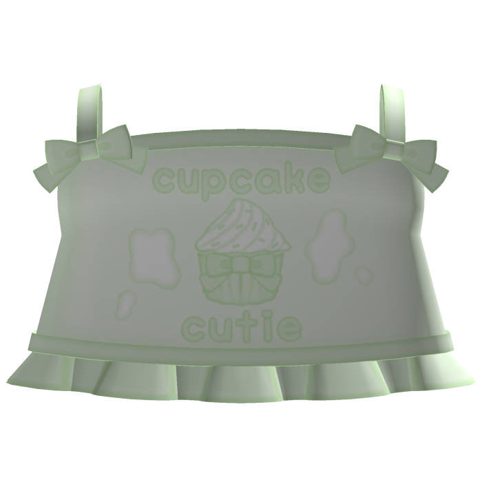 green cupcake cutie ruffle top with bows