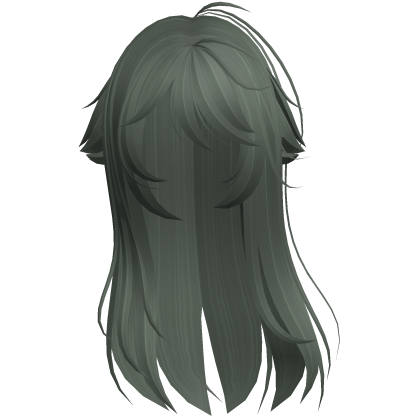 Green Shy Moe Cat Girl Windy Whispy Hair
