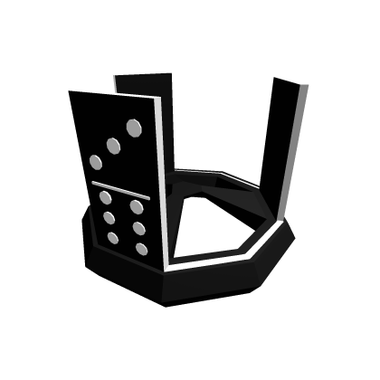 Domino Crown Black White Roblox item