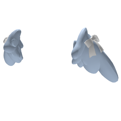 Blue Waist Angel Wings with Ribbon 3.0