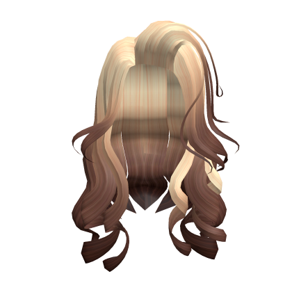 Blonde to Brown Curly Girl Hair Roblox item