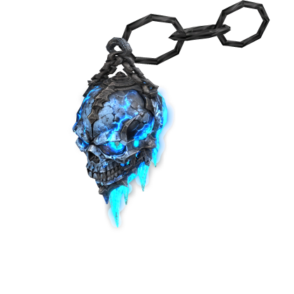 Zombie Death Knight Frost Skull Soulfire Lantern