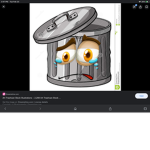 Sad trash cans