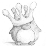 Imagen de un pinguino rey