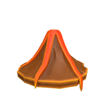 Fiery Volcano Eruption Hat
