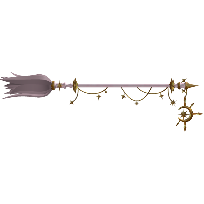 Celestial Halloween Witch Broom - Pink/Gold
