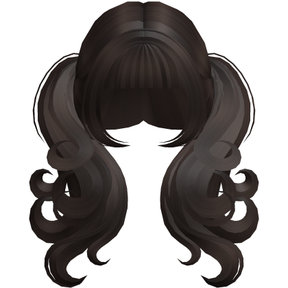 Brown Cute Long Messy Swirly Pigtails