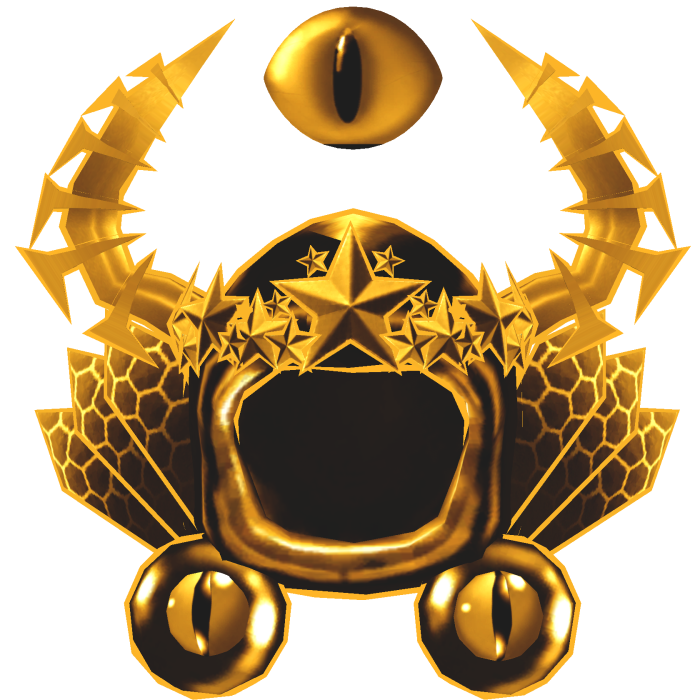 [Animated Eye] Yellow Dominus + Horns + Crown