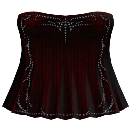 gothic rhinestone mini dress emo dark red stripes