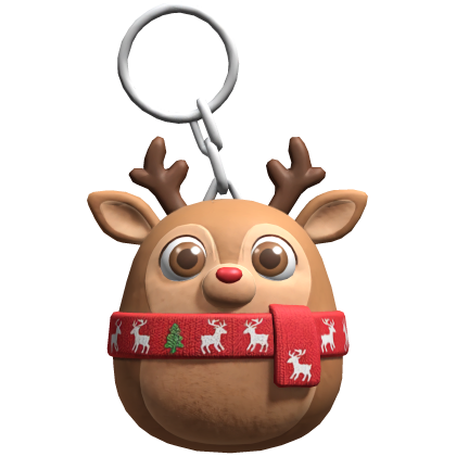 Christmas Reindeer Keychain Xmas