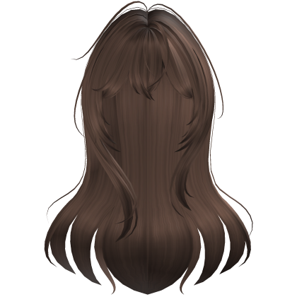 Brown Messy Anime Long Hair