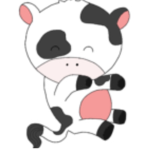Aesthetic avocado cow
