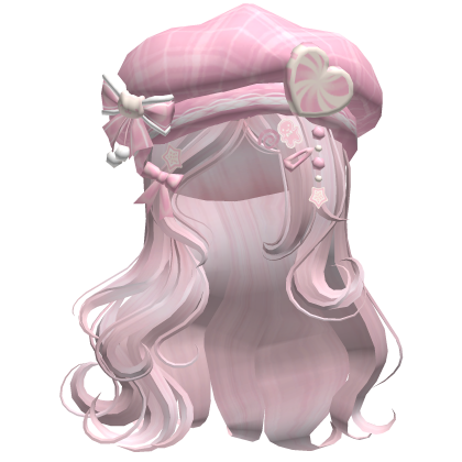 ♡ Christmas Swirls w/ Beret (Pink)