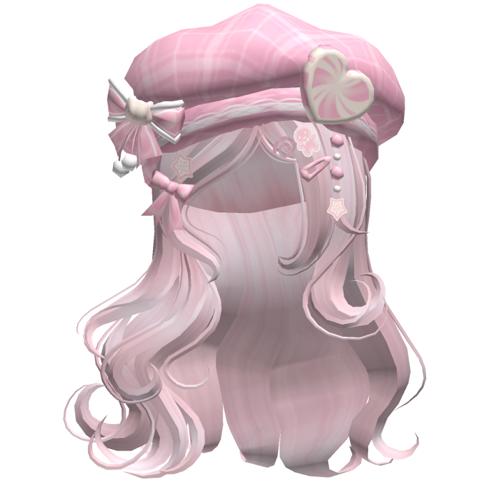 ♡ Christmas Swirls w/ Beret (Pink)
