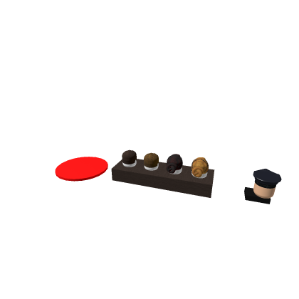Police hat giver with hair