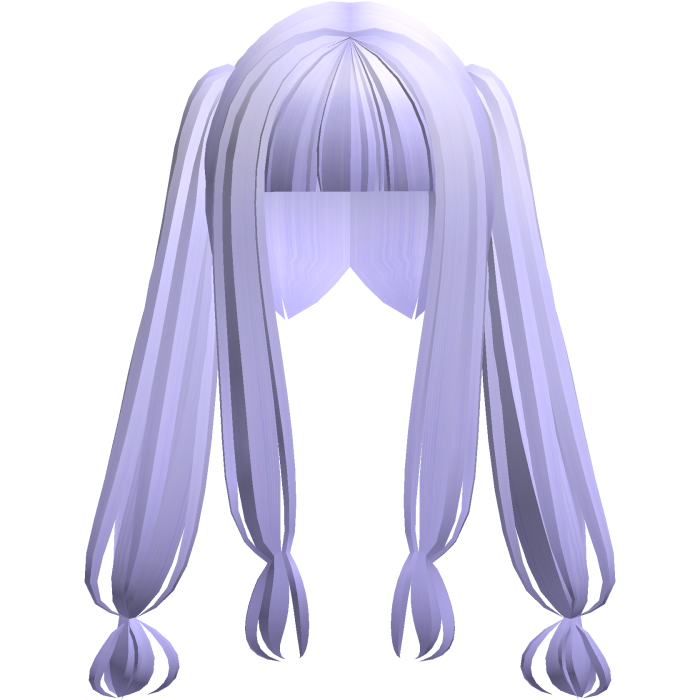 kawaii japanese straight pigtails pastel purple