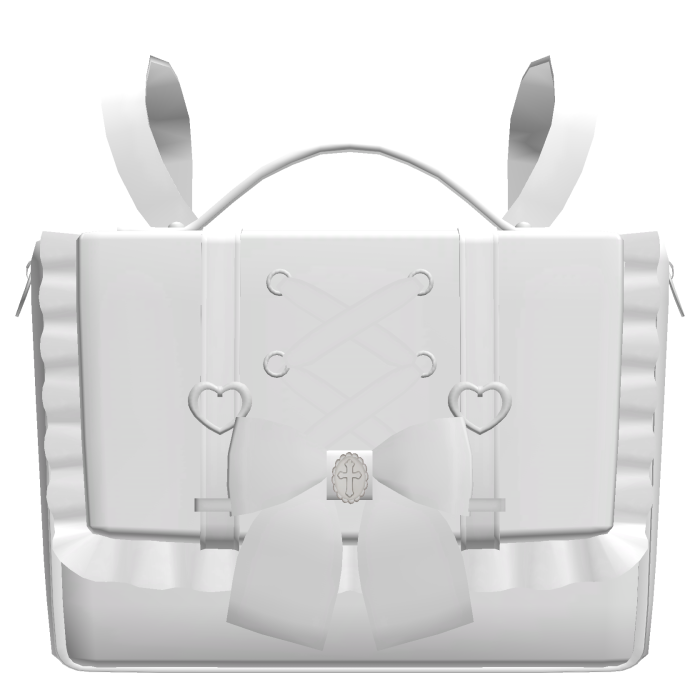 ୨୧ : 3.0 adorable laced doll backpack ♡ white