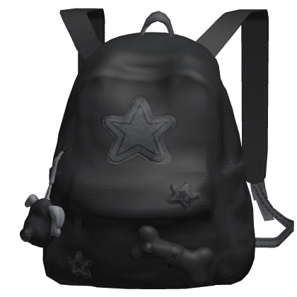 Black Star Y2K Streetwear Backpack