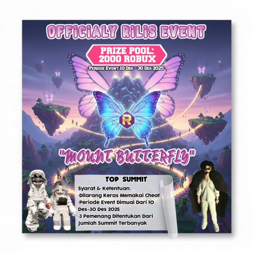 [x5] [FREE AVA] Mount Butterfly official Roblox game thumbnail