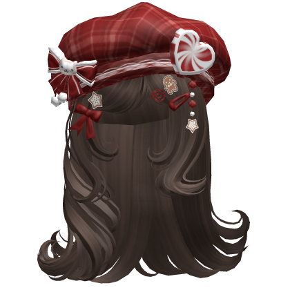 ♡ Christmas Fluffy Beret Combo (Brown)