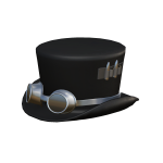 Black & Silver Steampunk Hat & Goggles