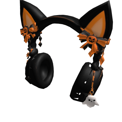 Halloween Cat Ear Headphones