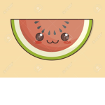 Pastèque Kawaii
