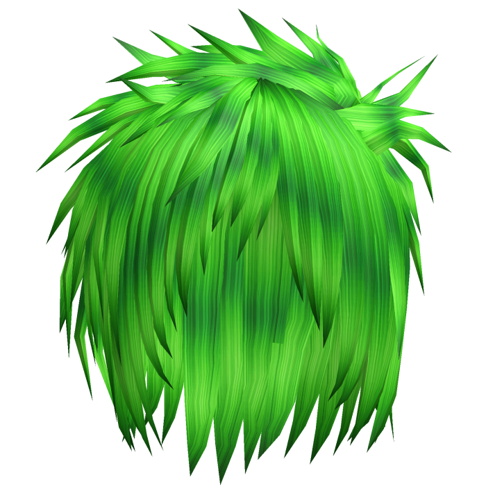 Green Gyaruo J-rock Visual Kei Messy Hair 73.