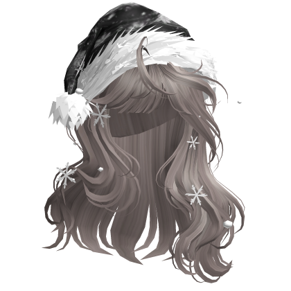 Christmas Hair w/Santa Hat (Ash)