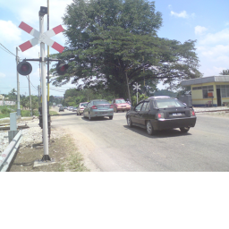 Malaysian railroad crossing [Winter!