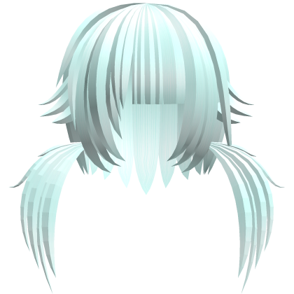 (=XᆺX=) soft scene neko pigtails in light green Roblox item